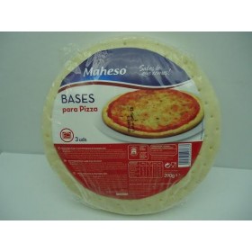 Bases de Pizza MAHESO 3 ud,390 Gr.