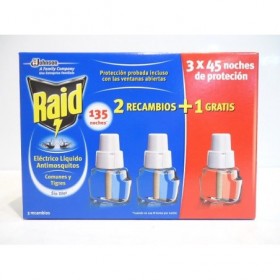 INSECTICIDA RAID ELECT 45 N 2+1/U