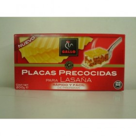 PASTA PARA LASAÑA PRECOCIDA GALLO 224g