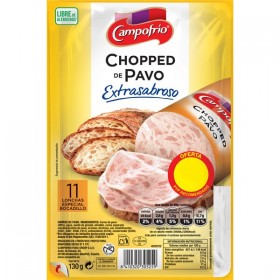 LONCHEADO CHOPPED PAVO 130g CAMPO FRIO